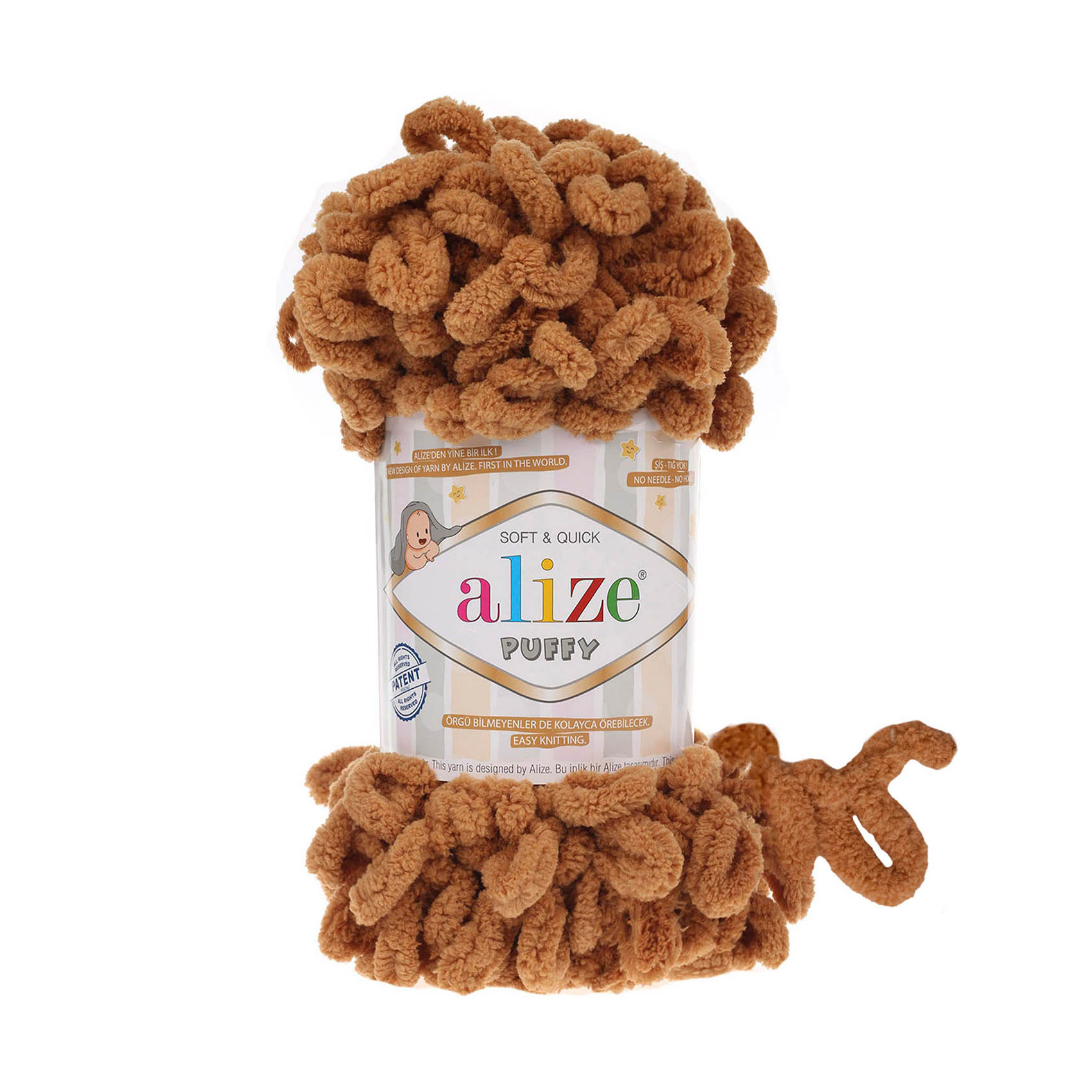 Alize Puffy Color 179 Kadife Dokulu Parmak Örgü İpi Yumuşak Battaniye ve Dekoratif İp
