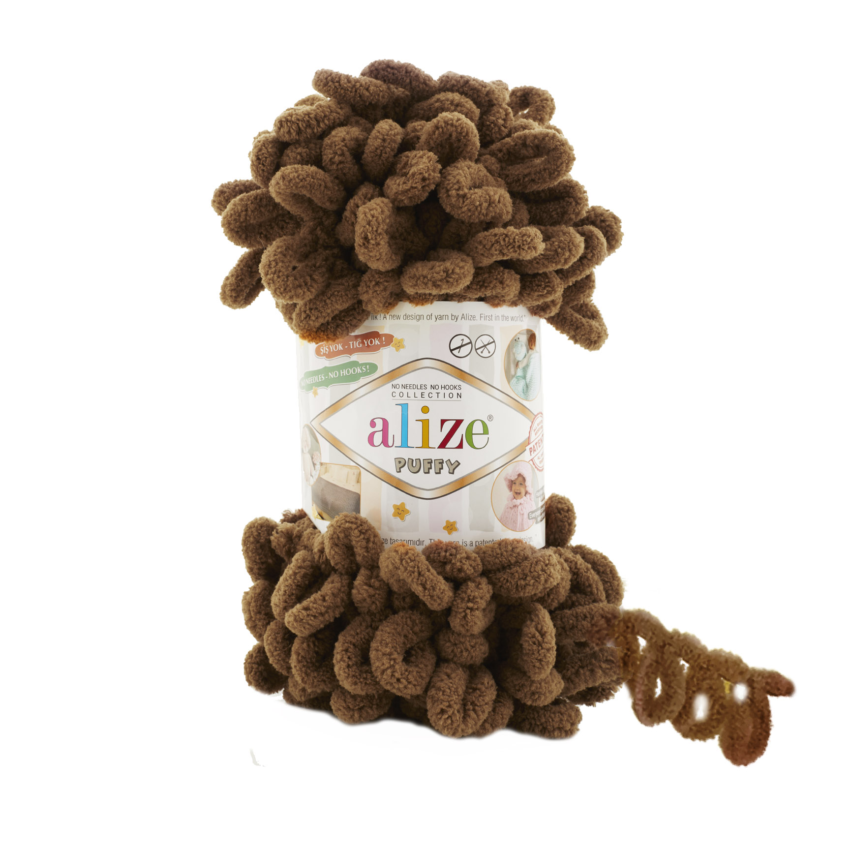 Alize Puffy Color 321 Yumuşak Kadife Parmak Örgü İpi Battaniye ve Dekoratif Örgü İpi